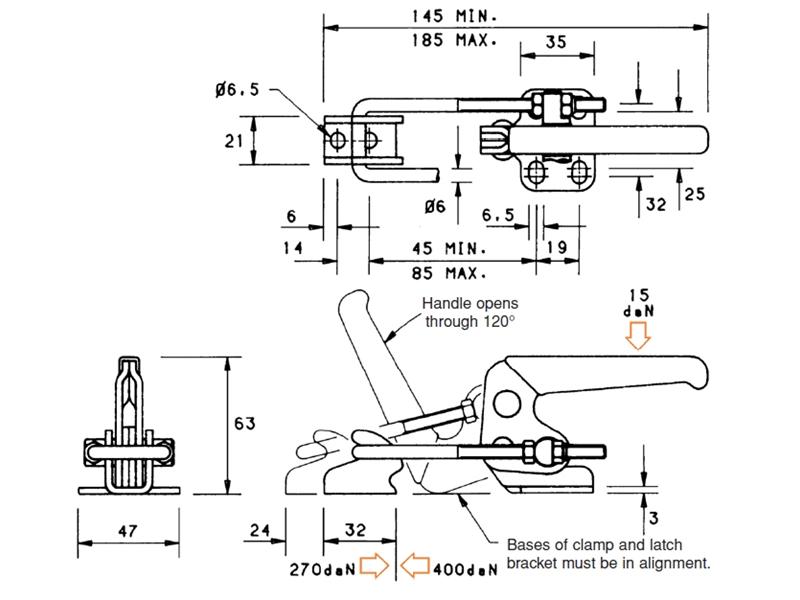 LU400H Horizontal Latch Clamps Toggle Latches/Latch Clamps Manual
